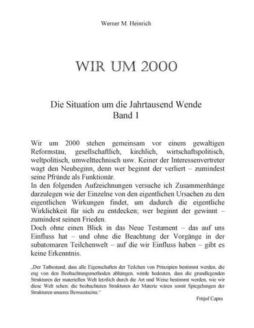 Wir Um 2000 - Band 1