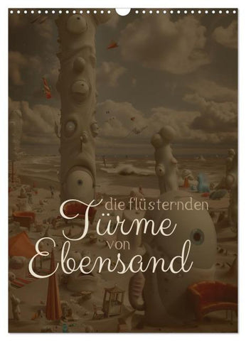 Die Flüsternden Türme von Ebensand (Wandkalender 2026 DIN A3 hoch), CALVENDO Monatskalender