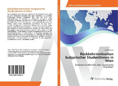 Rückkehrmotivation bulgarischer StudentInnen in Wien