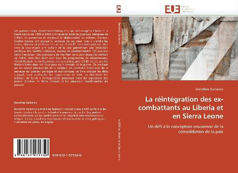 La réintégration des ex-combattants au Liberia et en Sierra Leone