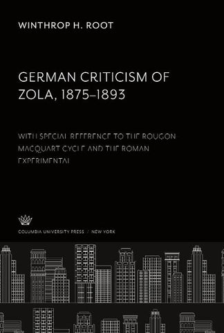 German Criticism of Zola 1875-1893