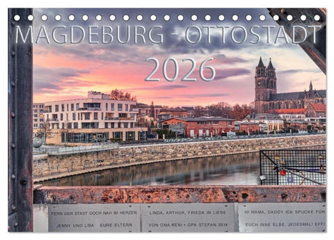 Magdeburg - Ottostadt (Tischkalender 2026 DIN A5 quer), CALVENDO Monatskalender