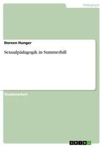 Sexualpädagogik in Summerhill