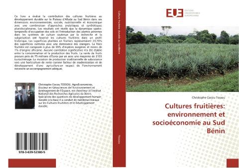 Cultures fruitières: environnement et socioéconomie au Sud Bénin