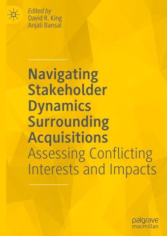Navigating Stakeholder Dynamics Surrounding Acquisitions