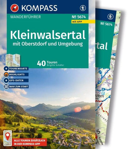 KOMPASS Wanderführer Kleinwalsertal, 35 Touren mit Extra-Tourenkarte