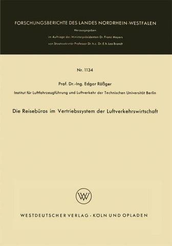 Die Reisebüros im Vertriebssystem der Luftverkehrswirtschaft