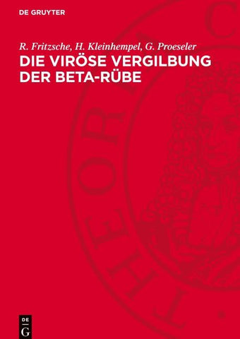 Die viröse Vergilbung der Beta-Rübe