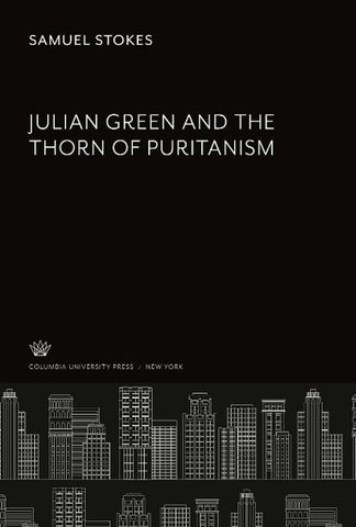 Julian Green and the Thorn of Puritanism