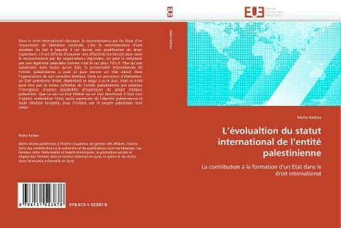 L''évolualtion du statut international de l''entité palestinienne