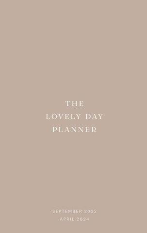 The Lovely Day Planner