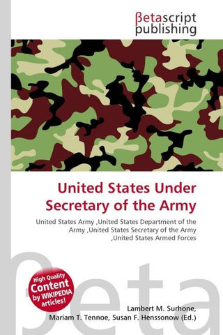 United States Under Secretary of the Army