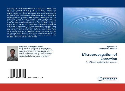 Micropropagation of Carnation