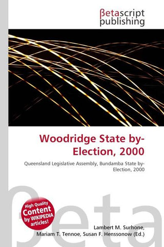Woodridge State by-Election, 2000