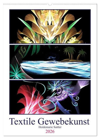 Textile Gewebekunst (Wandkalender 2026 DIN A2 hoch), CALVENDO Monatskalender