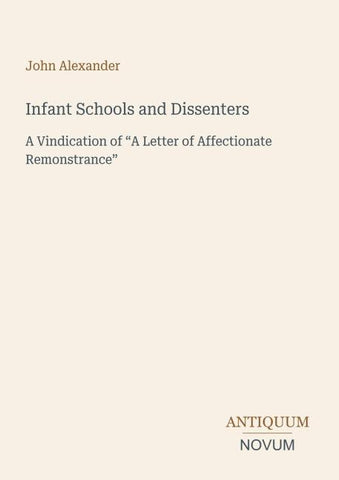 Infant Schools and Dissenters