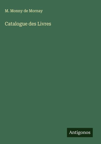 Catalogue des Livres
