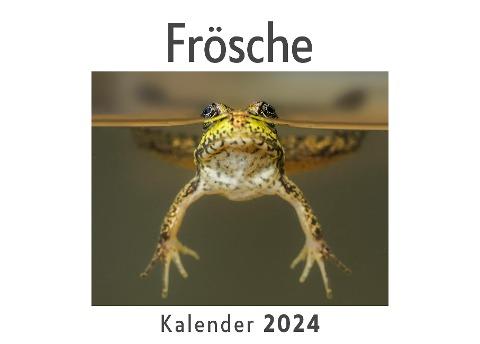 Frösche (Wandkalender 2024, Kalender DIN A4 quer, Monatskalender im Querformat mit Kalendarium, Das perfekte Geschenk)