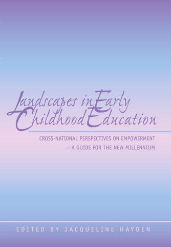 Landscapes in Early Childhood Education
