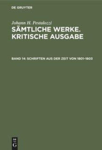 Schriften aus der Zeit von 1801–1803