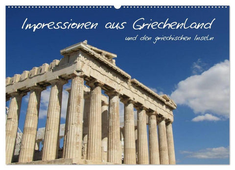 Impressionen aus Griechenland (Wandkalender 2026 DIN A2 quer), CALVENDO Monatskalender