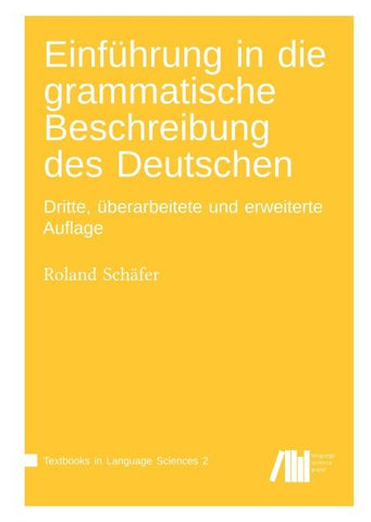 Einführung in die grammatische Beschreibung des Deutschen