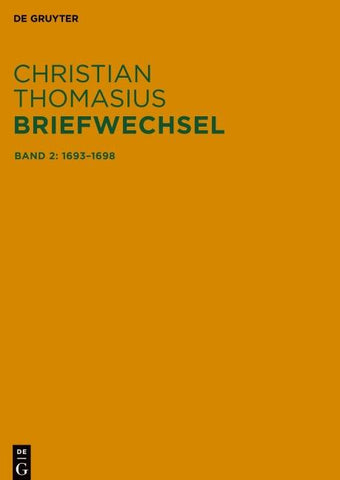 Briefe 1693–1698