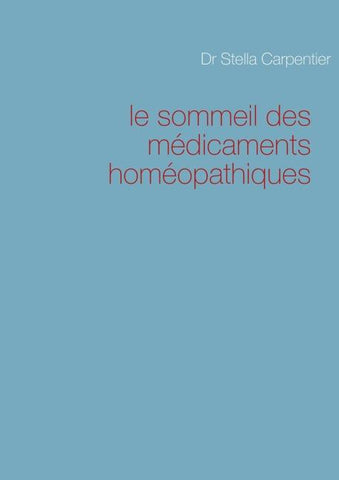 le sommeil des médicaments homéopathiques