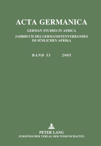 Acta Germanica