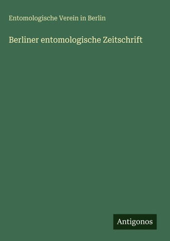 Berliner entomologische Zeitschrift