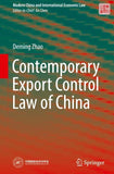Contemporary Export Control Law of China