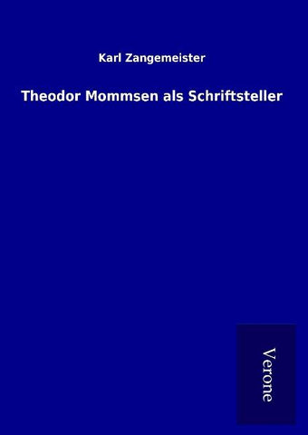 Theodor Mommsen als Schriftsteller