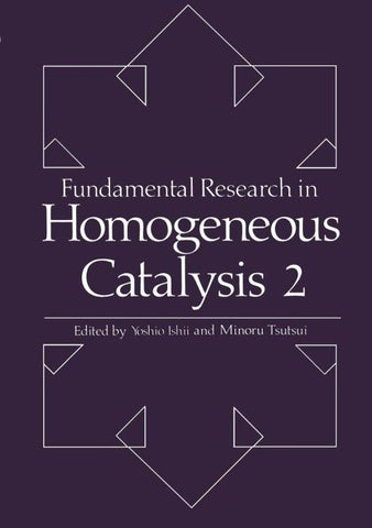 Fundamental Research in Homogeneous Catalysis