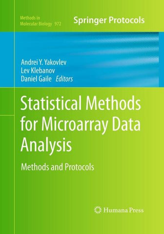 Statistical Methods for Microarray Data Analysis
