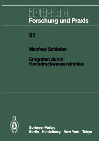Entgraten durch Hochdruckwasserstrahlen