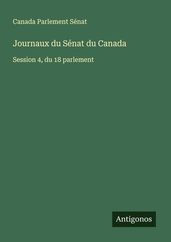 Journaux du Sénat du Canada