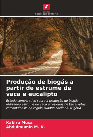 Produção de biogás a partir de estrume de vaca e eucalipto
