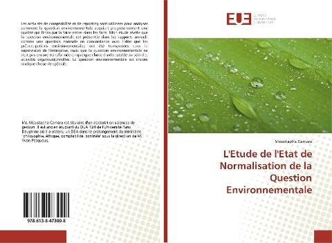 L'Etude de l'Etat de Normalisation de la Question Environnementale