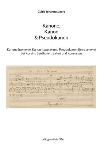 Kanone, Kanon & Pseudokanon