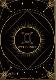 Edles Notizbuch Sternzeichen Zwillinge | Designed by Alfred Herler
