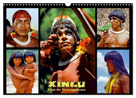 XINGU - Fluss der Menschenwesen (Wandkalender 2026 DIN A3 quer), CALVENDO Monatskalender
