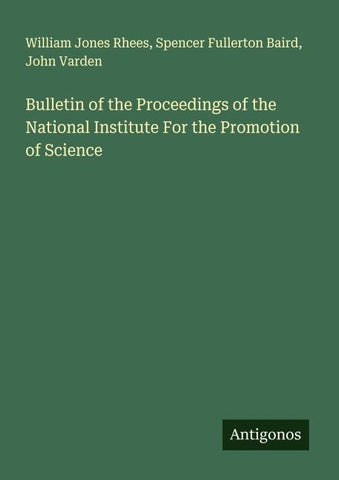 Bulletin of the Proceedings of the National Institute For the Promotion of Science