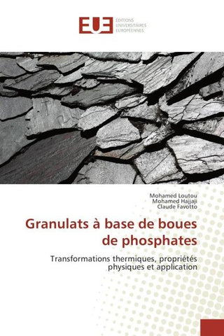 Granulats à base de boues de phosphates