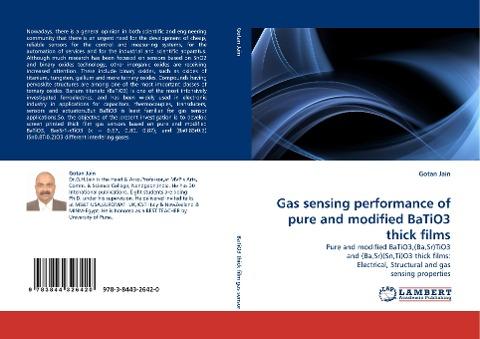 Gas sensing performance of pure and modified BaTiO3 thick films