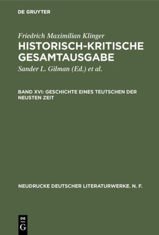 Geschichte eines Teutschen der neusten Zeit