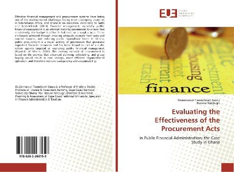 Evaluating the Effectiveness of the Procurement Acts