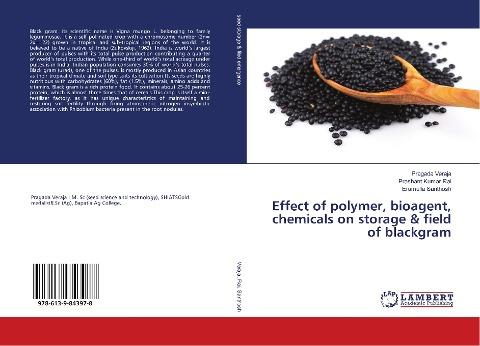Effect of polymer, bioagent, chemicals on storage & field of blackgram
