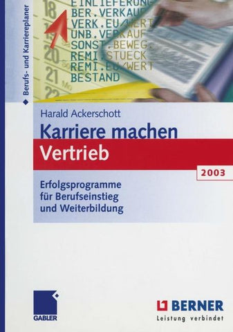 Karriere machen Vertrieb 2003