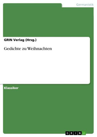 Gedichte zu Weihnachten