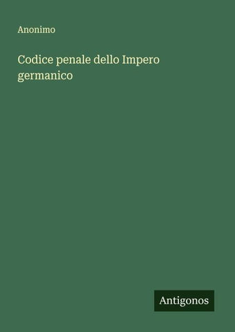 Codice penale dello Impero germanico
